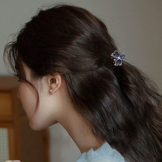 Xiangwan hairpin hairpin rhinestone butterfly small hairpin female exquisite small clip head small grab clip side hairpin hair accessories