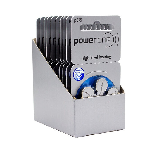 Powerone助听器纽扣电池P10 P13 P312 P675 P675(6粒) 1盘