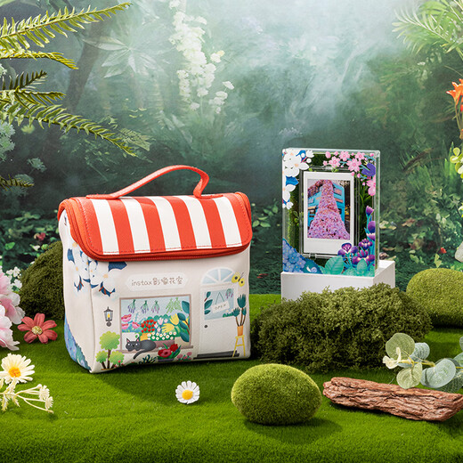 Fuji instax instant mini12 one-time imaging camera point-and-shoot travel camera hydrangea blue imaging flower room standard set