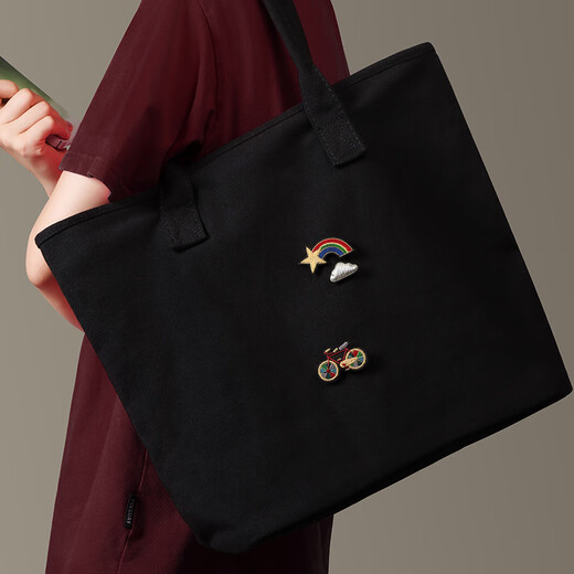 Fat Donglai's same embroidery brooch Indian silk handmade women's exquisite design niche rainbow bicycle pin with rainbow bicycle