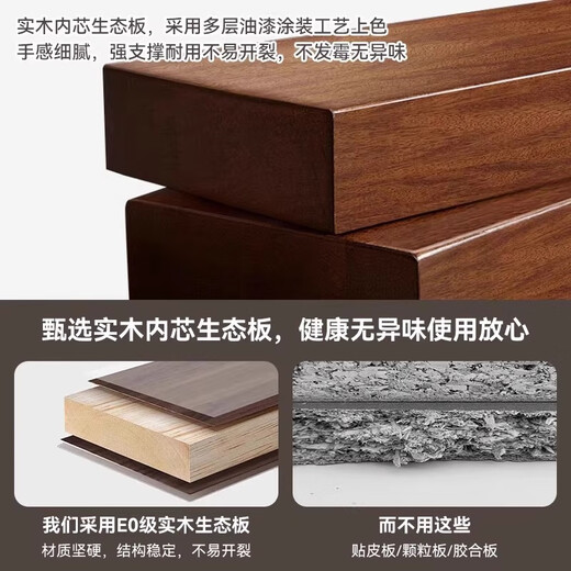 虞萌馨迪中古风家具电视柜客厅家用收纳储物一体组合墙小户型落地电视机柜 电视柜12240*24*40-120CM