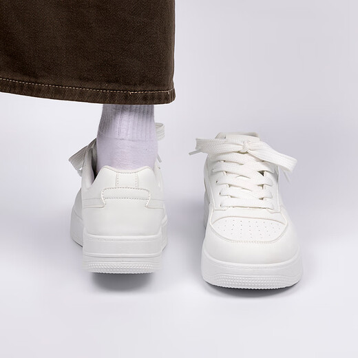 Universal white shoes for men 2025 new autumn sneakers, versatile men's shoes, autumn and winter casual sports shoes for men