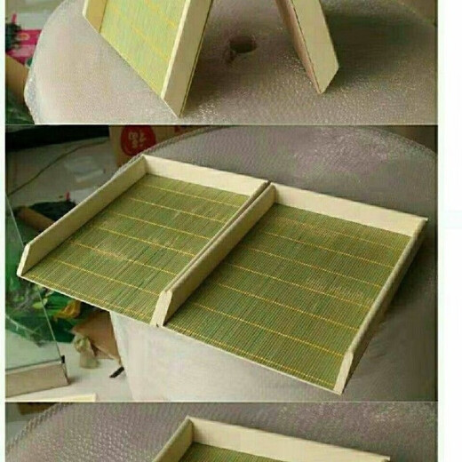 An Junsheng Bamboo Wooden Dumpling Wonton Storage Box Rectangular Bamboo Dumpling Tray Stackable Dumpling House Freezer Special Length 25 Width 20 Height 4.5 cm Bamboo