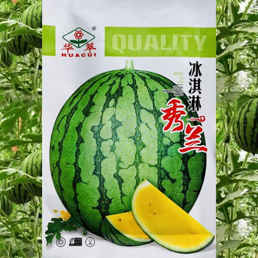 Base-specific seeds, watermelon seeds, watermelon balcony potted plants, farmhouse garden melon seeds, various kinds, Kole Black Beauty original, about 200 capsules, 1 bag