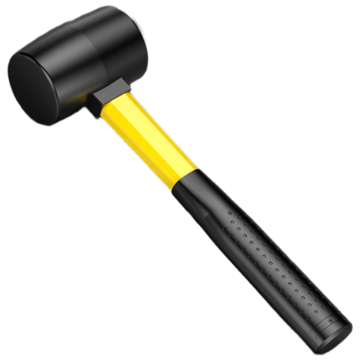 Shengda large rubber hammer rubber hammer ceramic tile tool soft rubber hammer multi-functional rubber hammer leather scalp hammer 750g hammer
