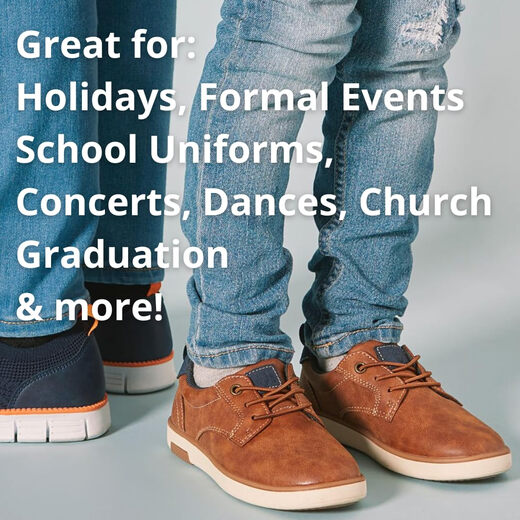 Deer Stags Boys' Oxford Shoes Lightweight, Comfortable and Easy to Wear Black 6 Big Kid