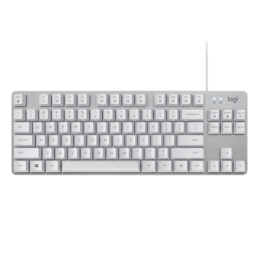 罗技（Logitech）K835有线TKL机械键盘84键TTC轴PBT键帽电竞游戏打字拆包可保 罗技K835青轴 白色【拆封盒装】 自用高 TTC轴 x  否 x  官方标配