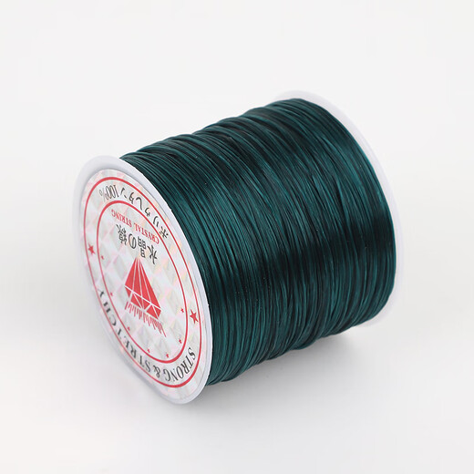 Maimid transparent crystal flat silk elastic thread diy beaded bracelet thread elastic thread bracelet hand string play beads beads thread white (3 tools included) wire diameter 0.8mm long about 50 meters