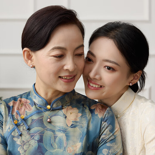 Duxi Purple Pearl Earrings 18K Gold Strong Luster Edison Colored Freshwater Pearl Earrings 9-10mm for Mom