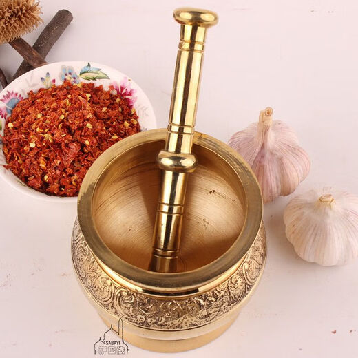 Pakistani copper garlic press garlic press medium pounding jar masher grinding jar multiple specifications No. 1
