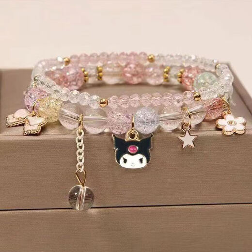 VAN OCEAN ANNORA little girl's bracelet, bracelet, children's bracelet, beaded crystal, female cute student bestie, girl fashion princess M76-color Melody