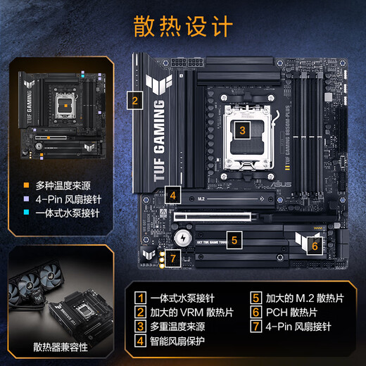 AMD9000-Serie Ryzen R9 9900x3d 9950x3d mit ASUS B850/X870 Motherboard CPU Set Board U Set Asus Tuf Gaming B850m-Plus R9 9950x3d Box