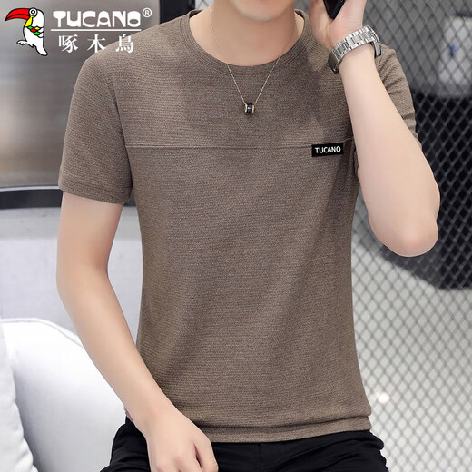 啄木鸟（TUCANO）短袖t恤男圆领夏季宽松凉感半袖薄款打底衫男士高端衣服