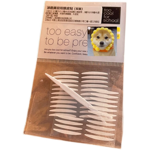Too cool for school double eyelid patch double sided 22 patches invisible natural swollen eye bubbles cool newbie good double sided 1 patch