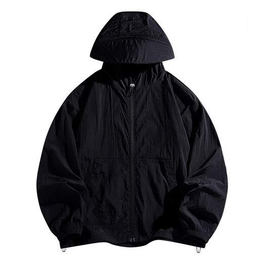 Jiaoxia Forest 2025 New Couple Ice Silk Sun Protection Clothes for Men and Women Same Style Summer Skin Clothing Breathable Fishing Clothing for Men DQ627 Glacier Blue 2XL