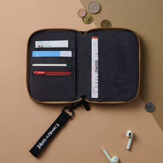 Sac de passeport ONO Echo entourant le même clip de billet de billet de certificat de stockage de stockage de rangement zipper de voyage bonne carte ono clip de passeport [1]