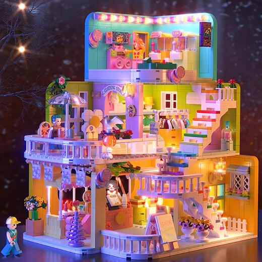 LEGO Edificio Compatible House Villa Assembly Girl Series Princess Castle Toys Girl Birthday Gift Fashion Dog Fashion Home 1048 Pellet Acrylic