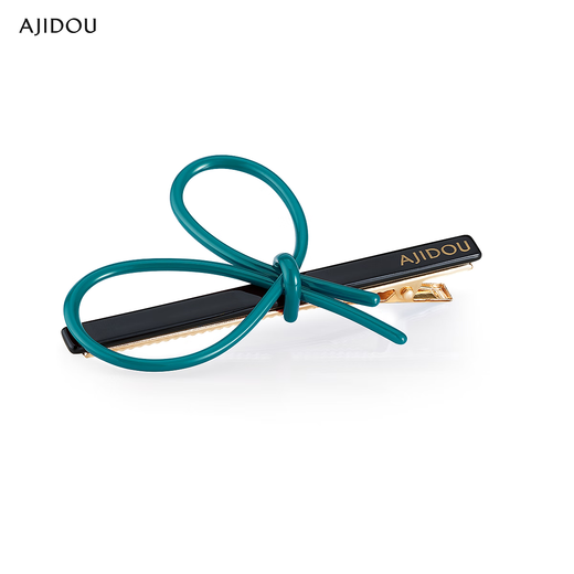 AJIDOU Aji bean red small girl duckbill hairpin with high elasticity, strong and non-slip side clip birthday gift, dark red 1 piece