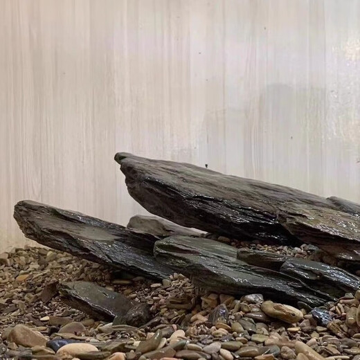 Pure natural stream stone fish tank landscaping stone flakes turtle basking back schist climbing pet rockery terrace landscaping stone 3Jin Jin is equal to 0.5kg 5-10cm schist size matching