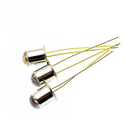 Dengshitang 2CU2B silicon photodiode silicon photoreceiver tube light control circuit transistor 880nm metal package photodiode 2CU2B silicon photodiode (1 piece)