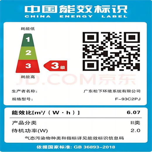 松下（Panasonic）空气净化器 消毒除甲醛净化器F-93C2PJ-W 智能家用宠物除菌除异味除烟味除尘净化去甲醛空气消毒机 【60㎡消毒除醛】智能一体净化器F-93C2PJ