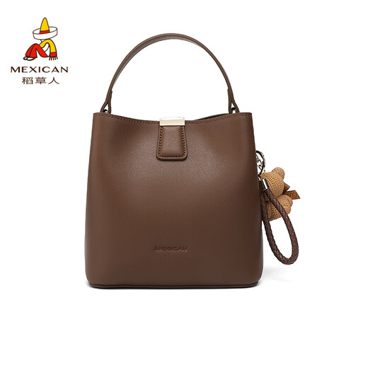 Scarecrow bag for women 2025 new cowhide leather shoulder crossbody bucket bag light luxury high-end birthday gift for girlfriend and wife