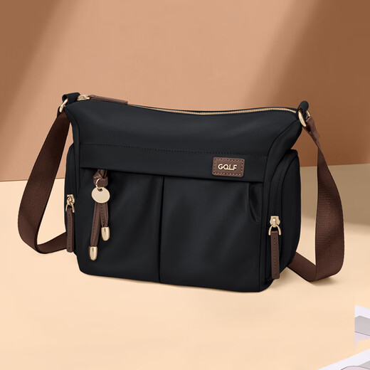 Golf (GOLF) shoulder crossbody bag women's canvas bag women's bag large capacity commuting versatile women's bag water-repellent mobile phone bag
