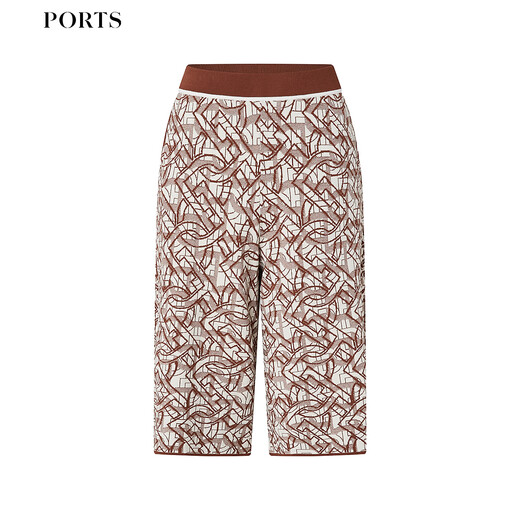 PORTS Women's 2025 Spring and Summer New Shorts LD8K900KKY002 Cocoa Dark Brown M (6)