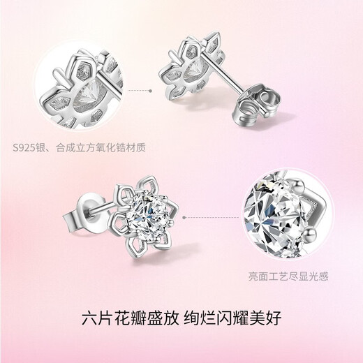 Saturday Fortune (ZLF) S925 silver earrings for women, niche versatile earrings, earrings for birthday gifts, a pair of earrings