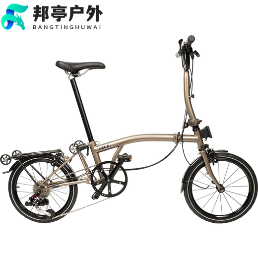 OEMG Germany imported quality 25 models BXCC Youth RC9 blueprint variable speed national cloth three-fold bicycle titanium silver gray 16 inches 16 inches