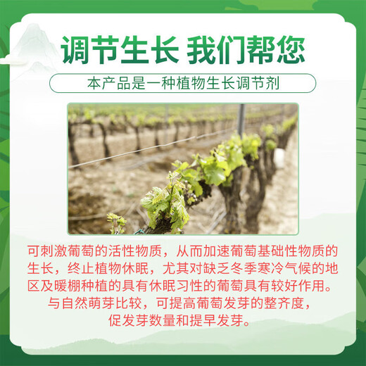 Rongya 50% cyanamide grape nectarine and kiwi fruit germination accelerator sleep-promoting bud growth regulator cyanamide 250ml*10 bottles