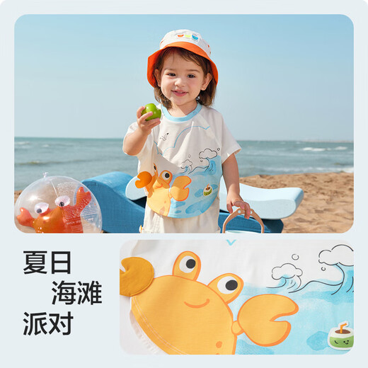 Balabala baby t-shirt baby tops girls clothes boys short sleeves 2025 summer clothes cute and cute 208225117201