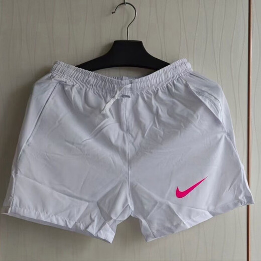 NBA KIDS-NIKE夏季男女篮球田径训练短裤速干运动跑步四分美式透气三分 耐克-白色983短裤【粉勾】 L 耐克-L