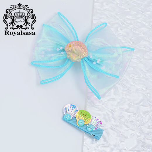 Royal sasa royal sasa princess ocean world hairpin bow hairpin little girl children's clip set hair accessories