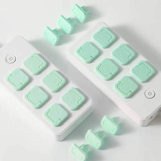 Child protection anti-shock socket protective cover baby safety plug socket socket protective cover 5 each of two holes and three holes, random colors