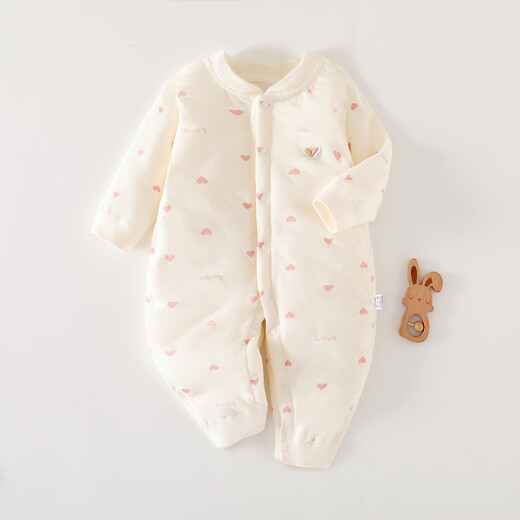 
Seven-picked daisy 40g cotton onesie baby onesie in autumn and winter boneless clothes thin cotton medium-thick climbing clothes one-piece warm outing clothes X6624 rice-bottomed bear strawberry 40g one-piece cotton jacket 66 sizes (11-14 Jin [Jin equals 0.5 kg])