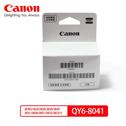 Canon原装适用佳能Gl-81墨水G1820 G2820 G3820 G4870 3870 3880打印机墨水 佳能喷头QY6-8041彩色打印