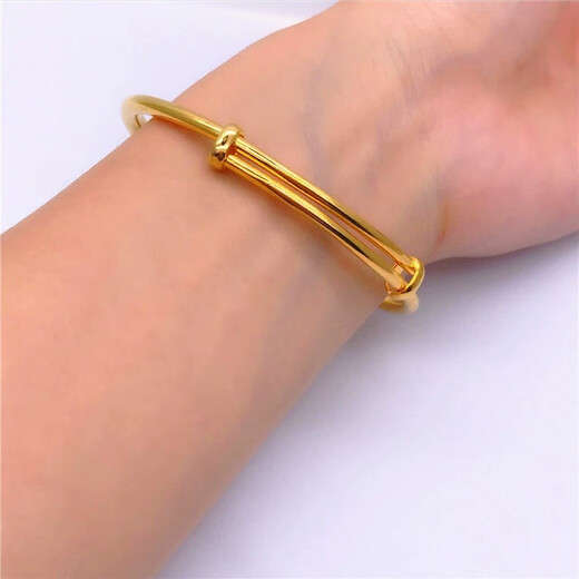 Jaggia Old Phoenix 999 Vietnamese sand gold bracelet gold-plated non-fading bracelet bracelet glossy Euro coin women's bracelet Mengxi 20g light bracelet Mengxi Wulao Fengxiang same style