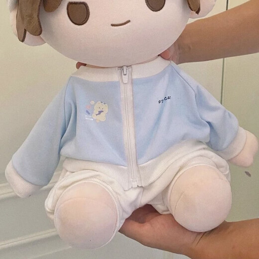 40cm cotton baby doll sitting position attribute Ichiban doll clothes centimeter doll replacement set Blue Star Sleeping Fish (top + pants) 40cm sitting position doll (doll not included)