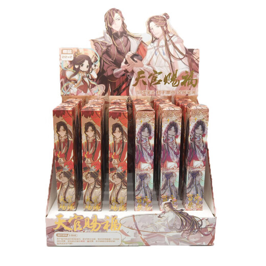 鹿藤天官赐福盲盒笔新款动漫二次元周边卡通谢怜花城网红高颜值ins创意ST头按动中性笔黑色0.5 X-6227吉伊盲盒笔混发6支 0.5mm 其他/other