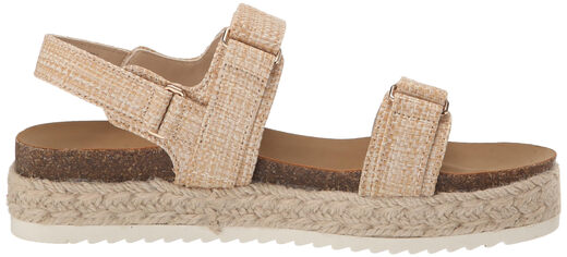 Steve Madden Girls Bigmona Sandals, Raffia, 5 Olds Raffia 5 Olds