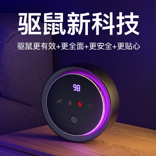 Xiaomi Guoba 2025 New Ultrasonic Mouse Repeller Office Mouse Repeller Magic Outdoor Mouse Repeller Mysterious Black Plug-in Single Pack