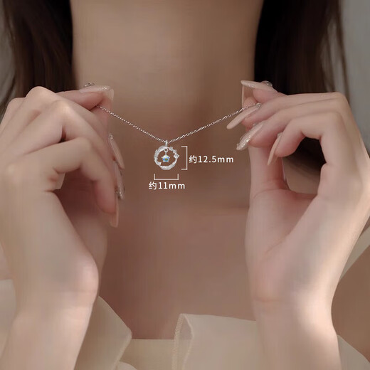 Spring Qianyu You Accompany S925 Silver Necklace Girls Birthday Gift Ladies Practical Gift for Girlfriend Wife Mom 2025 New Style