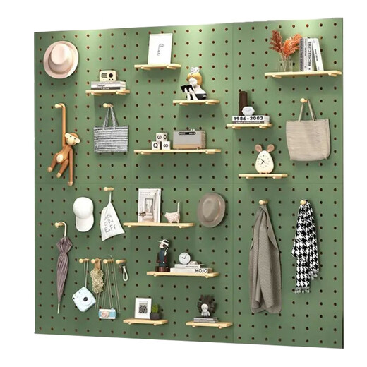 Youifu hole board storage rack solid wood customizable punch-free shelf wall decoration storage rack multi-functional cloud type size supports customization, please contact customer service for details