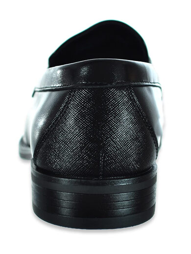 Stacy Adams Boys Kaylor Slip-on Loafers, Black Black 2.5 Big Kid