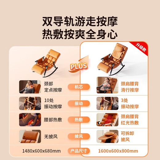 Oaks Massage Chair Full Body Home Small 2025 Top Ten Brands Compact Folding Smart Sofa Chair Leisure Rocking Recliner Double Ninth Festival Gift for Elderly Parents and Elders Practical Gray Upgraded Model Heightened and Lengthened + Back Wandering Massage + Detachable Cloak