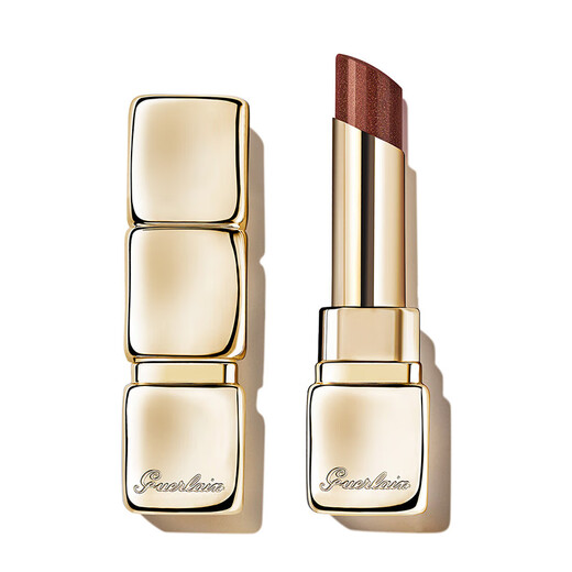 Guerlain Kiss Bálsamo labial Regalo de cumpleaños hidratante para novia 878 perlada Dahlia, 3.2G