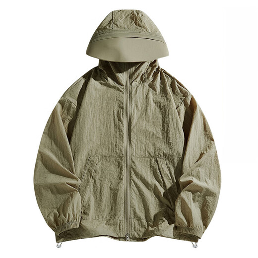 Jiaoxia Forest 2025 New Couple Ice Silk Sun Protection Clothes for Men and Women Same Style Summer Skin Clothing Breathable Fishing Clothing for Men DQ627 Glacier Blue 2XL