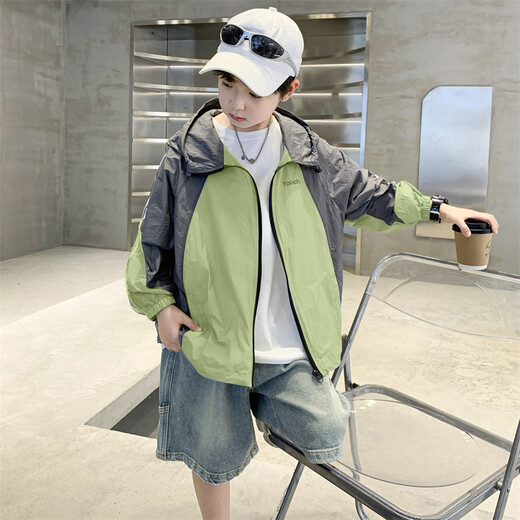 PURCOTTON cotton era Yangma recommended boys sun protection clothing summer 2025 summer new style boys sun protection clothing handsome olive green 160