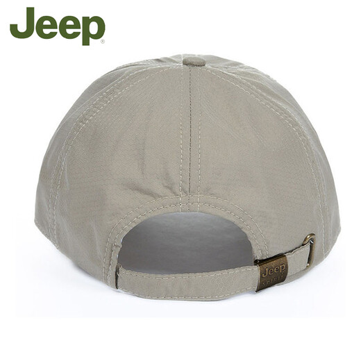 Jeep baseball hat men's spring and autumn peaked cap quick-drying cap four-season hat middle-aged and elderly men's sun protection hat khaki adjustable size